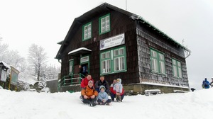 Polda, Indurajn, Reje, Honza, Piwa a Viki na Velkm Javornku.